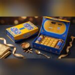 Floral Yellow & Blue Gift Box – Diwali gift box