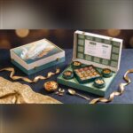 White & Green Crystal Gift Box – Diwali gift box
