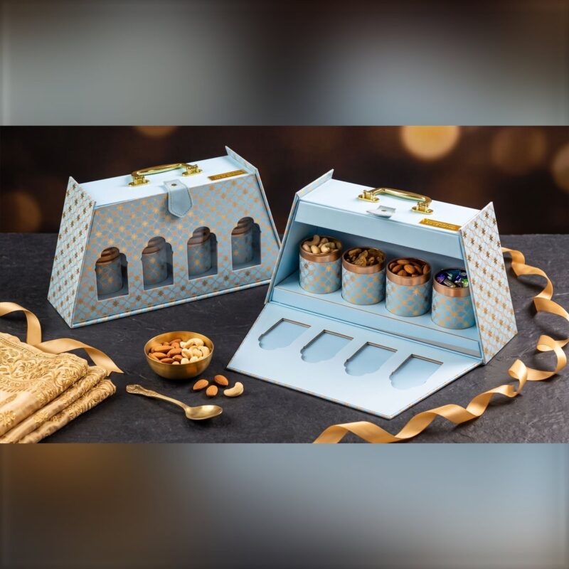 Blue Haveli Dry Fruit Box Blue Haveli Dry Fruit Box – Diwali gift box