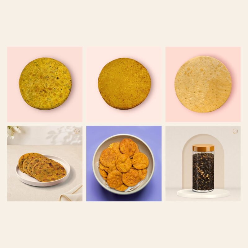 Gujarati Khakhra & Thepla Box Gujarati Khakhra & Thepla Box – what is inside