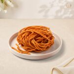 Radhe Gunchda Sev on a white plate