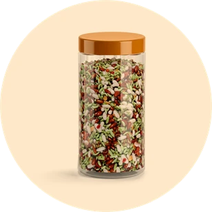 Mukhwas in a jar