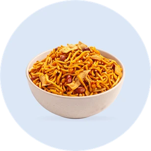 Rajasthani mixture namkeen in a bowl