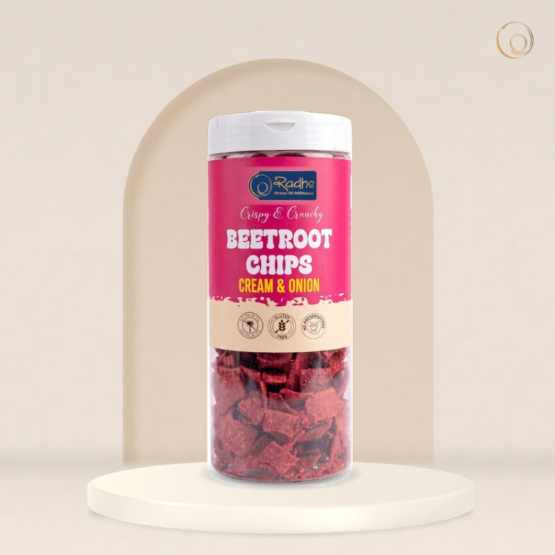 Beetroot Chips Cream & Onion Beetroot Chips Cream & Onion 150g – Radhe Prem Ni Mithaas