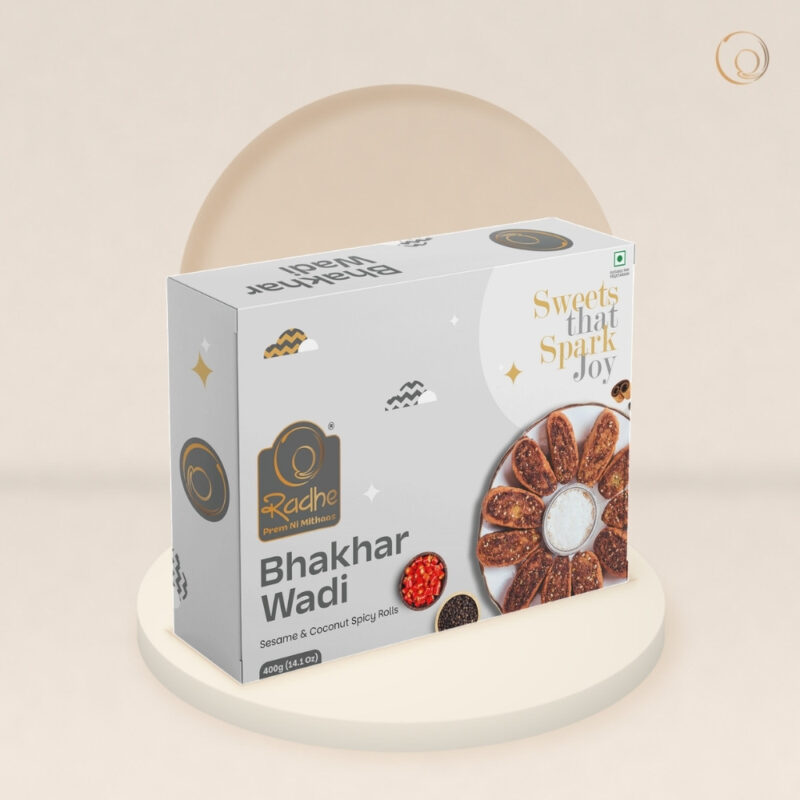 Bhakharwadi 400g box Bhakharwadi 400g box – Radhe Prem Ni Mithaas