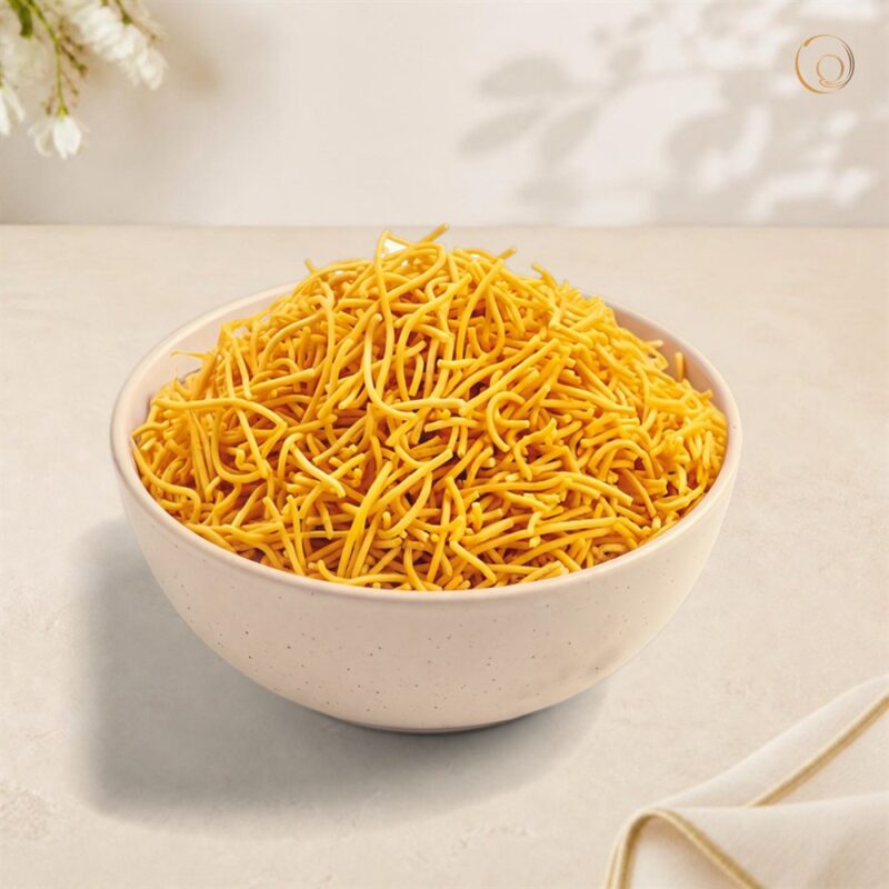 Jini Sev in a white bowl – Radhe Prem Ni Mithaas