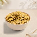 Moong Jhor in a white bowl – Radhe Prem Ni Mithaas
