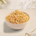 Nylon Ganthiya in a white bowl – Radhe Prem Ni Mithaas