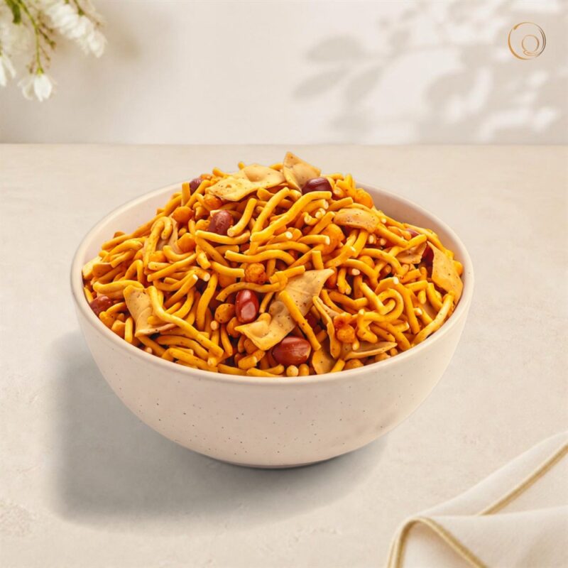 Rajasthani Mixture Rajasthani Mixture in a white bowl – Radhe Prem Ni Mithaas