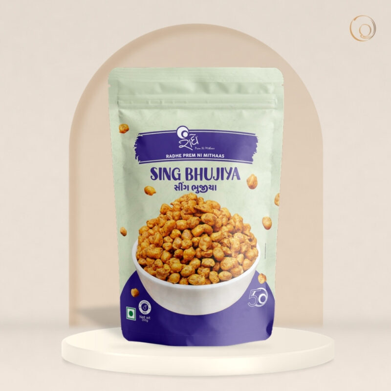 Sing Bhujiya pack front Sing Bhujiya pack front – Radhe Prem Ni Mithaas