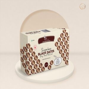 Sugarless Black Dates Roll Cut 250g box – Radhe Prem Ni Mithaas